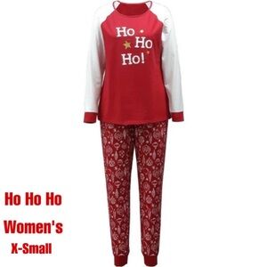 XS-Macy's “Family PJ’s” - Ho Ho Ho & Christmas Ornaments Pajamas Set NWT